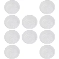 10pcs Plant Saucer 6/8/10 Inch Round Drip Plant Trays Flower Pot Clear Snack Container Indoor Outdoor Home Garden Supplies