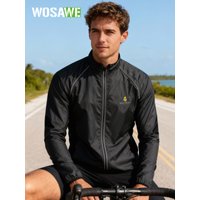 Wosawe Unisex Cycling Windbreaker Highway Road Bike Jacket Outdoor Sports Windproof Waterproof Professional Lightweight