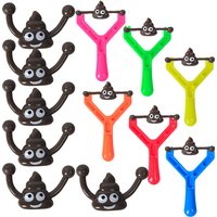 Cartoon Poop Slingshot Toys Kids Birthday Gifts Boy Girl Party Favor Adult Games Gifts Children's Day Carnival Goodie Bag Filler