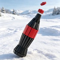NEW MOC Black Beverage Bottle Model Ornament Collection Festival Party Gifts