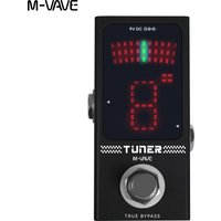 M-VAVE Tuner High Precision Guitar Bass Tuner Stomp Box Effect Pedal LED Display True Bypass Electronic Instrument Tuner