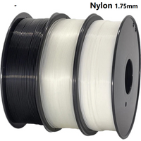 PA6 Nylon Filament 1.75mm 1kg 250g 3D Material High Toughness Nylon Filament Polyamide Black White Clear Fit Most FDM 3D Printer