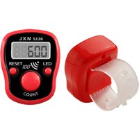 Electronic Finger Counter Mini Digital Tally Counter Clicker with Led, 5-Digit Number LCD Digit Display for Muslim Pray, Fitness