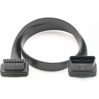 Flat Thin 16 Pin OBD2 Extension Cable Male to Female for Car Scanner Diagnostic Tool ELM327 OBD 2 Extension Cable Connector