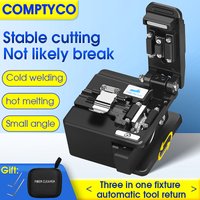 S-08 Fiber Cleaver FTTH Optical Fiber Cable Cutting Knife Fiber Optic Cold Connection Hot Melt Cutter Tool 16 Surface Blade
