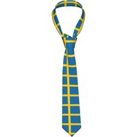 Flag of Sweden Tie Design Neck Ties Vintage Cool Collar Tie Adult Daily Wear Party Necktie Accessories
