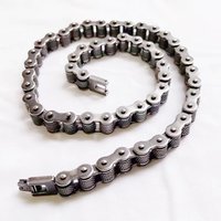11/13MM Punk Retro Black Bicycle Bike Chain Necklace Bracelet Men Women Hiphop Rainbow Stainless Steel Biker Bike Choker Jewelry
