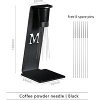 New WDT Tool Espresso Coffee Stirrer Needle with 8 Needles Magnetic Absorption Stand Barista Coffee Stirring Distribution Tool