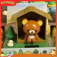 Solar Powered Shaking Rilakkuma Tree House Forest Scene Decoration Car Dashboard Ornament Home Desktop Decorative Figurine