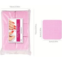 300PCS Lint-Free Nail Polish Remover Cotton Wipes - UV Gel Dust Cleaner | For Women, Girls & Beauty Salons