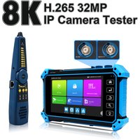 Upgraded 8K IPC-5200C Plus IP Camera Tester 8MP AHD TVI CVI SDI Analog IP Camera Monitor Tester VGA HD Input CCTV Camera Tester