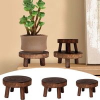 1 PCS Durable Plant Stand Shelf Creative Wooden Stool High Quality Succulent Pot Holder For Living Room
