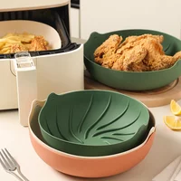 9 Inch Air Fryer Silicone Liners Reusable Non Stick Air Fryer Pot Bowl Air Fryer Basket Baking Dishes Pans Kitchen Accessories