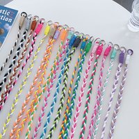 Colorful Twisted Phone Rope Simple And Creative Woven Lanyard Universal Case Diagonal Cross-chain Anti-loss Accessories