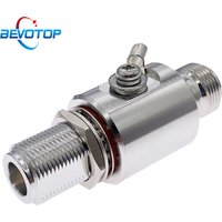 N Coaxial Lightning Arrestor Surge Protector N Type Female to Female Gas Discharge Protection for HAM CB Radio WLAN WiFi 50ohm