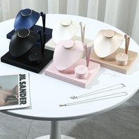 1 Pcs Ins Style PU Leather Combination Set Jewelry Rack Necklace Earrings Ring Display Storage Stand Counter Showcase Props