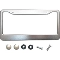 Round-hole aluminum alloy American license plate frame for use in accordance with American standards