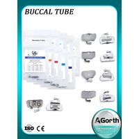 10 Bags Orthodontic Dental Buccal Tube Bondable Roth/MBT 0.022 1st/2nd Bondable Mesh Base Dentistry Materials