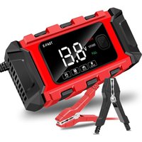 TK360 Car 12V Intelligent Car Motorcycle Battery Charger Lead Acid Battery Pulse Charger Maintainer Smart Digital LCD Display