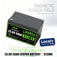 24V 20000mAh LiFePO4 Batteriepack mit BMS-Schutz, Lagerung im europäischen lokalen Lager, Versand für Outdoor-Camping, Solarenergiespeicher, Wohnwagen, Wohnmobile, Marine, Fischfinder,