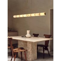 Marble Collection Linear Dimmable LED 2026 Chandelier Alabaster Pendant Light Suspension Luminaire Lampen For Dinning Room