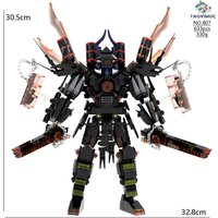 Skibidi Toilet MOC Abstract Robot Building Blocks Compatible With LEGO Upgrade Double Blade Gravity Titan Sonar Man Bricks Toys