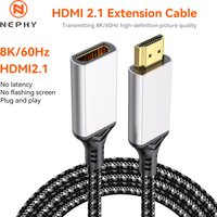 HDMI 2.1 Extension Cable 8K HDMI 2.1 Male to Female Extension Cable 8K HDMI Cord Extension for PS5 Xbox HDTV HDR 0.2m 0.5m 1m 2m