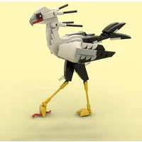 New 157Pcs Hot Selling Bird Series Moc Secretary Bird Model Building Custom Puzzle Diy Creative Ideas Toys Birthday Gifts Bricks