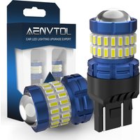 AENVTOL 2x Canbus T20 7440 W21W 7443 W21/5W SRCK LED feux de recul de secours feux de jour feu arrière de frein clignotant