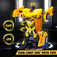 Kids Remote Control Car, One-Button Transform 360° Drift Toy Vehicle, 1:18 Scale RC Car for Boys and Girls
