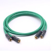 Pair Hifi Interconnect cable 2328 Gold-plated 2RCA Cable High Quality 6N OFC HIFI RCA Male to Male Audio Cable