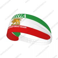 MAKE IRAN GREAT AGAIN Men Women Bands Elastic Wide Headbands For Yoga Sports Fitness Exercise Tennis Running Gym Dance Athletic