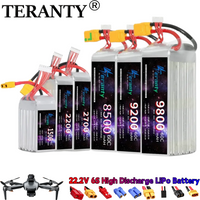 TERANTY 22.2V 6S 1500/2200/2700/3000/3500/4600/5600/6500/7200/8000/8500/9200/9800mAh Lipo Battery For Aircraft Car Drone Boat