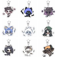 6cm VALORANT Acrylic Keychain, Fade, Jett, Skye, Killjoy Cartoon Character Pendant, Bag & Clothing Accessories
