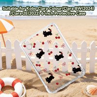 Transparent e-reader case with colorful design for Kindle/Kobo e-readers,compatible with Kindle 10/11/12,for Kobo Clara Color