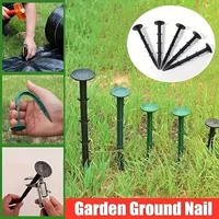 30Pcs Garden Ground Nails Plastic Landscape Pegs Heavy Duty Ground Stakes For Weed Mat Grass Turf Tent Fixing
