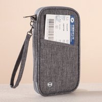 Family RFID Blocking Passport Holder Wallet - Travel Document Organizer with Credit Card Case, Essential Travel Bag.