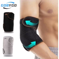 GOBYGO 1Pcs Sports elbow Pads Arm Warmers Strap Protector Elbow Protector Comfortable Breathable Fitness Arm Sleeves Men Women