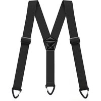 Men's Y-shaped Elastic Back Strap Three Hook Adjustable Suspender Strap Strong Buckle Business Formal Trousers Suspenders Men