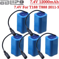 Fishing Bait Boat Battery 7.4V 12000mah high power Safe Durable Fishing-Specific Compatible with T188 T888 2011-5 V007 C18 H18