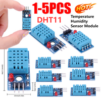 1-5PCS DHT11 Digital Temperature Humidity Sensor Module Board for Arduino 3.3V-5V 3-Wire High Precision Ultra-low Power Module