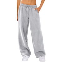 Grey Sweatpants For Women High Waist Sports Pants Fashion Casual Baggy Pants Female Joggers Streetwear Harajuku Trousers