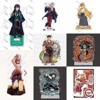 FOR Balde of Ghost Muichiro Figure Collection Acg Stand Uzui Tengen Acrylic Stand Gyomei Figur Standing Plate Kyoujurou Toys Boy