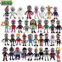 30cm Plants VS Zombies Stuffed Plush Doll Toys Microphone Zombie Newspaper Zombie Cartoon Game Cosplay Anime Figure Kids Gifts