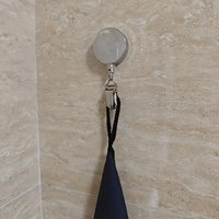 Self Adhesive No Punching Towel Hook Retractable Waterproof Towel Hanger for Home Kitchen Bathroom
