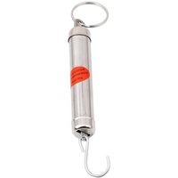 1 PC Durable Metal Portable Mechanical Scale Spring Scale Cylinder Spring Balance With Hanging Hook Dynamometer