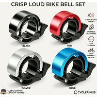 Bicycle Bell MTB Road Bike Horn Alloy Crisp Loud Sound Ring Mini Handlebar Safety Alarm For 22-24mm Cycling Repair Accessories
