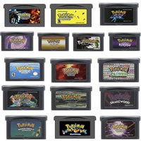 GBA Pokemon Series Game Cartridge Silver Rival Rom Hack 32 Bit Video Game Console Collection Card