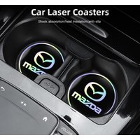 2Pcs Car Water Cup Mat Auto Interior Storage Pad Accessories For Mazda 6 3 2 Angkesaila CX3 CX4 CX5 CX7 CX9 CX30 RX8 MX5 MX3 MS
