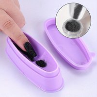 Sparkle Glitter Nail Art Storage Box Dip Powder Dust Saving Container Sequin Recycling Tool With Cap Portable Manicure Supplies